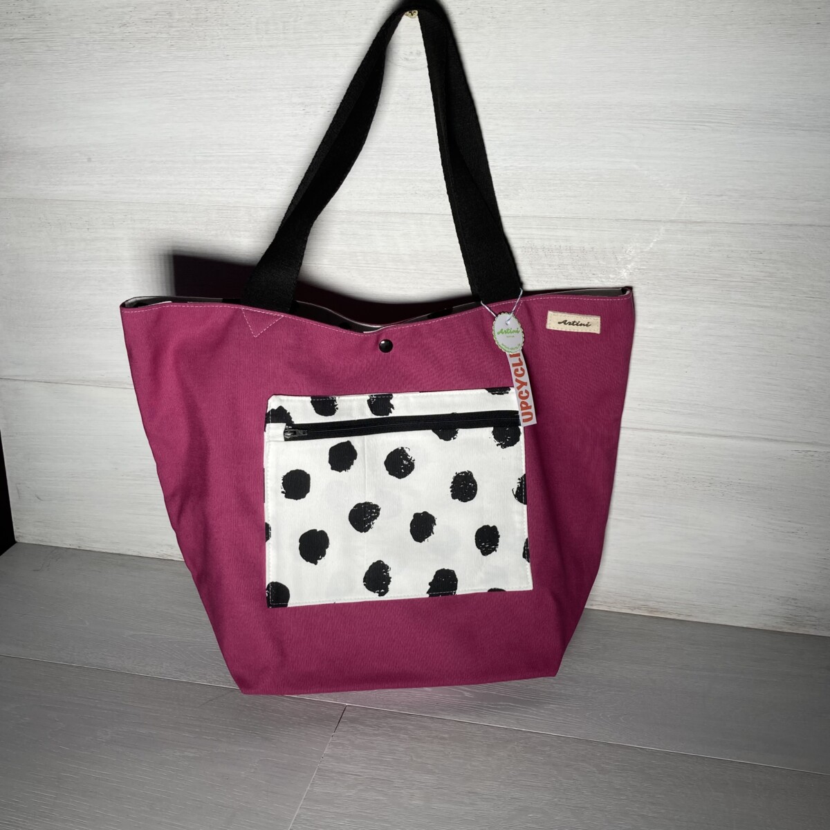 Upcycling Shopper pink