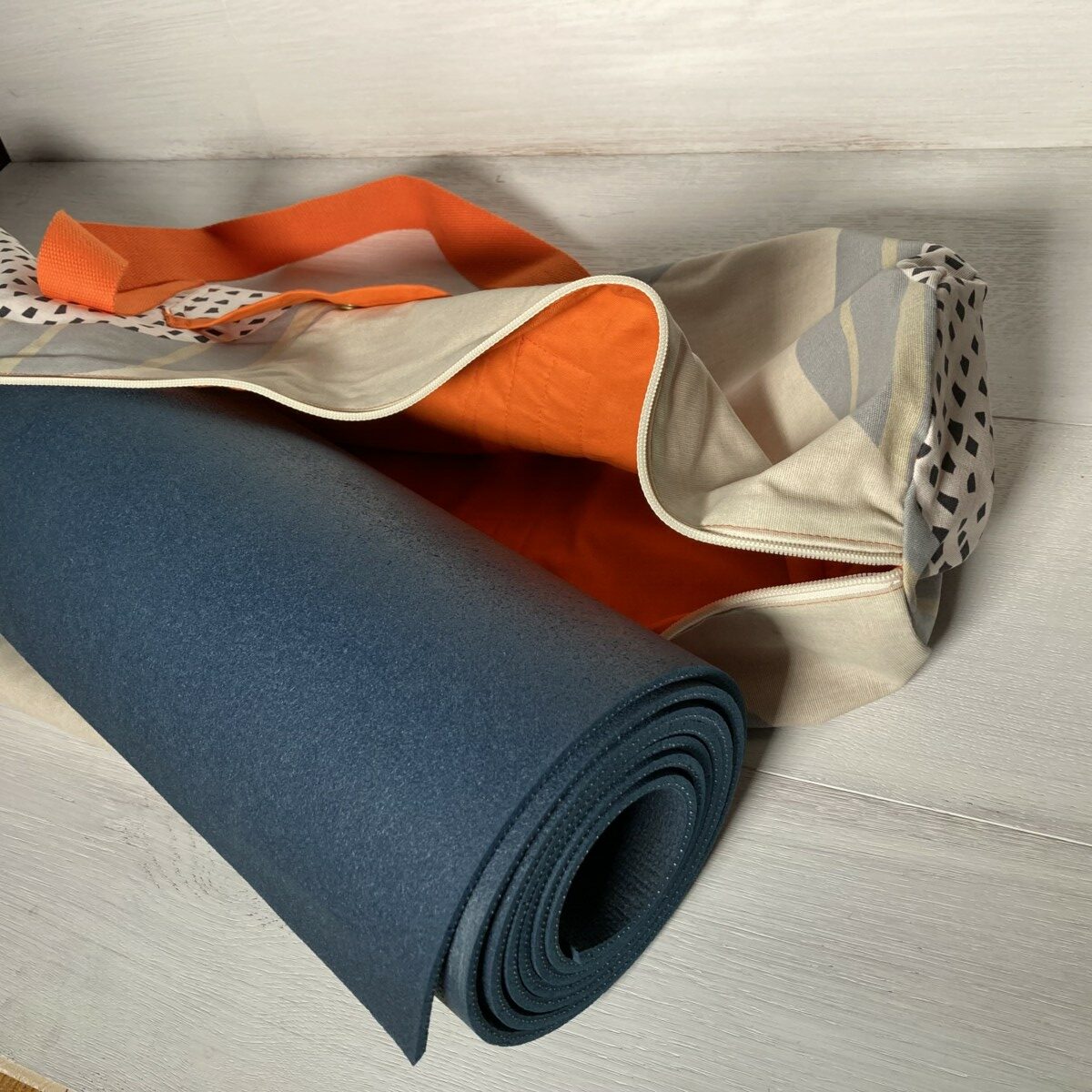Yoga- /Sporttasche beige/ orange